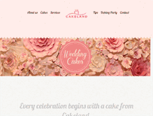 Tablet Screenshot of cakelandinc.com